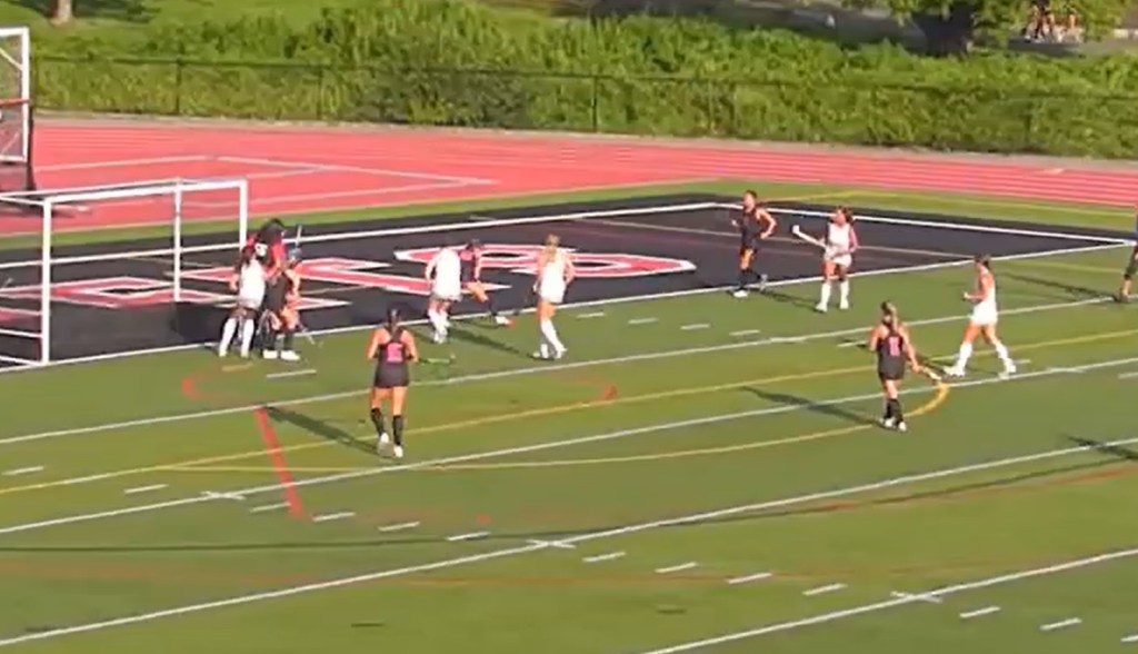 (PHOTO: The Rye Field Hockey team on offense against Clarkstown on September 3, 2026.)