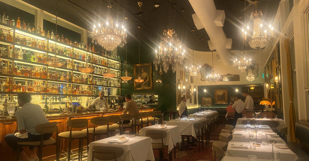 Inside restaurant