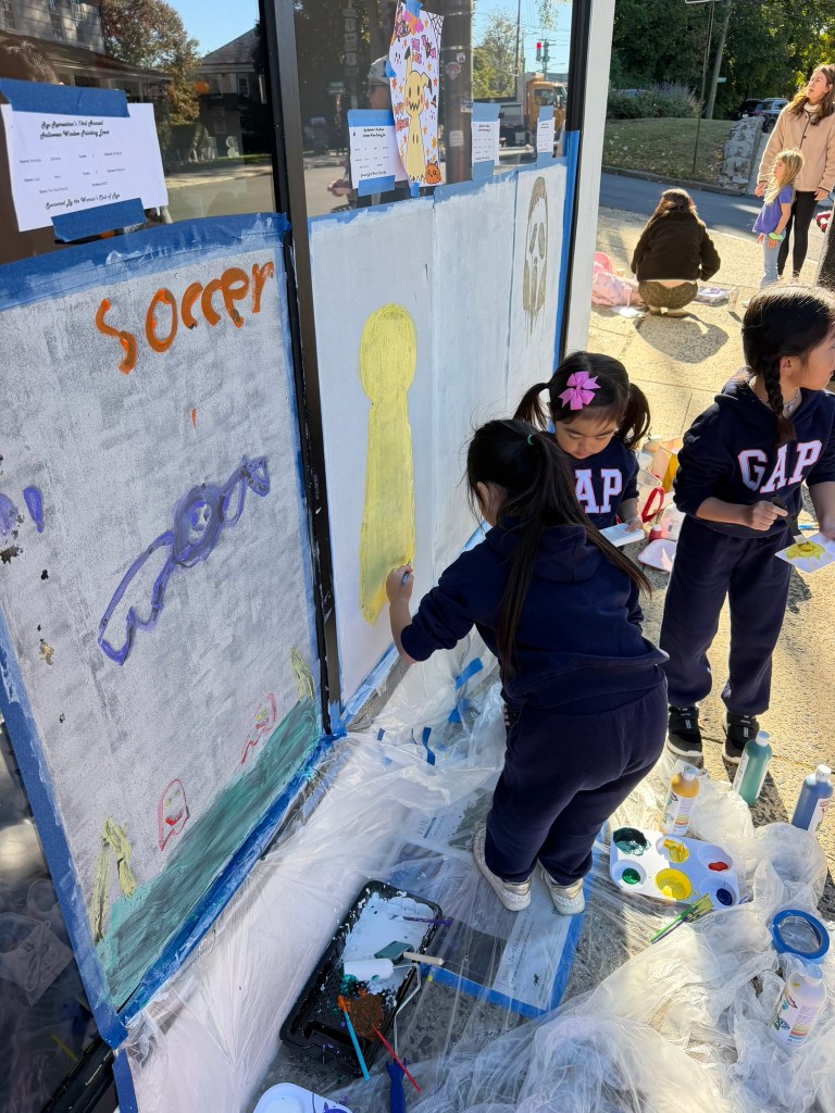 Halloween window painting