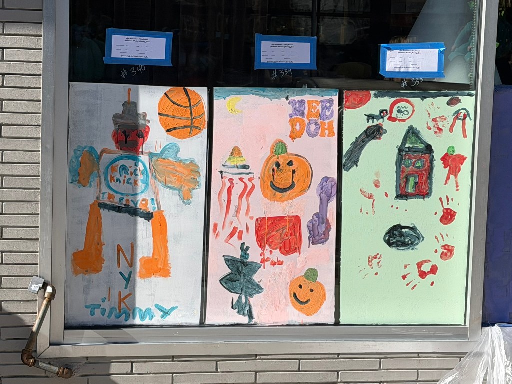 Halloween window painting