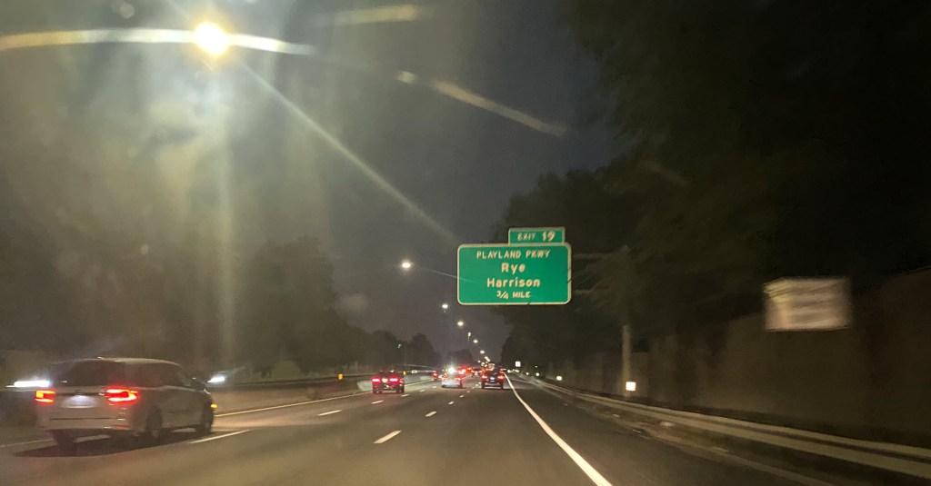 Photo showing highway exit